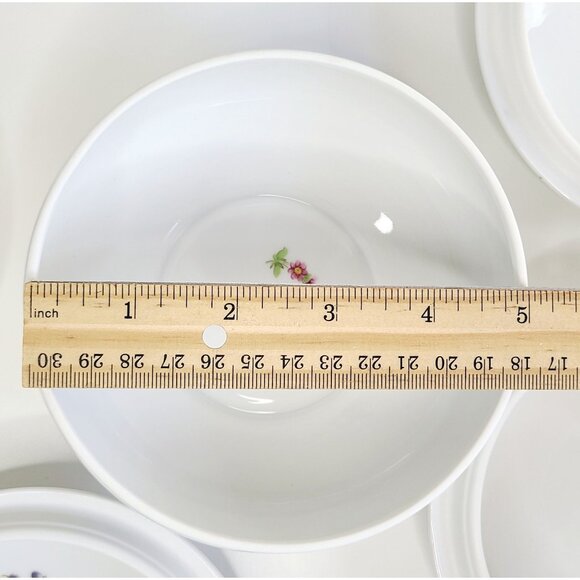 Limoges Chamart Porcelain Bowls With Lids Floral & Insect Trinkets set of 4 - Picture 10 of 16